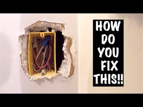 electrical box hole too big|oversized outlet hole fix.